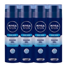 니베아 맨 쿨킥 쉐이빙젤, 200ml, 4개