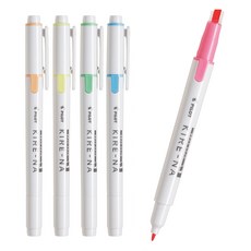 파이롯트 KIRE-NA 베이직 형광펜, 핑크, 5개