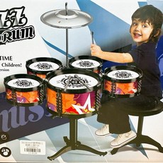 翔翼玩具 小爵士鼓 可超商寄送 打鼓 小音樂鼓 學校鼓 兒童樂器 兒童音樂組 安全標章玩具, 1個, 13-8128小爵士玩具鼓/顏色隨機