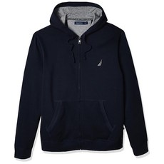 Nautica 남성용 앵커 플리스 풀 지퍼 후디 트루 네이비. XL