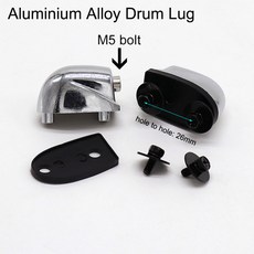 스네어 드럼 러그 단면 2면 드럼 러그 Dw 모델 액세서리 실버 색상와셔 및 나사 포함 1개, [05] M5 double side