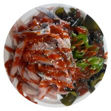국내산 청어 세꼬시 회무침 돌미역 초장, 1개, 500g (청어) + 300g (돌미역)