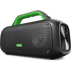 휴대용 블루투스 스피커 IPX6 방수 TWS 30W 5.3 통화 기능을 위한 MIC 지원 TF/USB/AUX 재생 Type-C 충전 홈/파티/야외/해변(블랙)용, Black