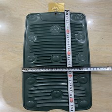 防滑矽膠吸盤式可折疊搓衣板：家用便攜洗衣墊，柔軟防滑洗衣板, 軍綠色, 1個