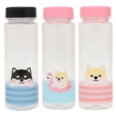 시로앤마로 물통 [트라이탄보틀(500ml)], 1개, 500ml, 시로앤마로-SL0378-둥둥시바