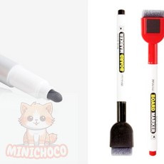 미니초코 보드용 지우개 마커펜 자석부착, 파랑