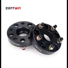 허브스페이스 휠 투피스 세트 20/25/30/35mm PCD 5x114.3 스즈키 SX4/Grand Vitara/Ertiga/Escudo/Kizashi M12x1.25 용 60.1, [05] 2PCS 25mm black