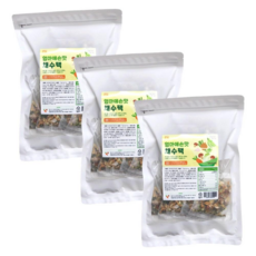끝까지 먹는 100% 국내산 채수팩 3봉 300g 무첨가 야채육수 티백 비건 이유식, 3개, 100g