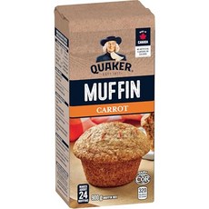 퀘이커 머핀 믹스 저지방 당근 900g 캐나다에서 수입} Quaker Muffin Mix Low Fat Carrot 900g/31.7 oz. (Imported from Cana, 1개