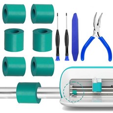 Cricut Joy 교체용 고무 롤러 10팩 세트 스페어 크리컷 조이 액세서리에 적합 모든 도구 포함 완벽한 수리 키트 포함 186069, Cricut Joy 교체용 고무 롤러 10팩 세트, 스
