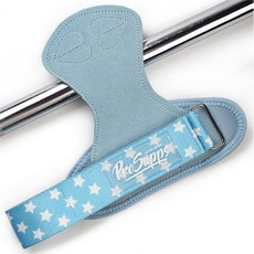 피트 퓨처 헬스스트랩 풀업 턱걸이 귀여운 그립패드 프로 손목보호대 좌우세트, 하늘색, 1개