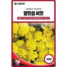 세계종묘 알릿섬 씨앗 100립 알릿섬 다년생 꽃씨 종자, 1개