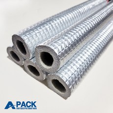 에이팩 파이프 배관 수도 동파방지 보온커버 단열재 보온재 25mm x 1m, 5개