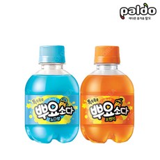 팔도 뿌요소다 소다 245ml X 12PET + 뿌요소다 오렌지 245ml X 12PET(1박스) 탄산음료 어린이음료 미니탄산