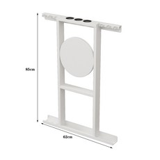 【椿嶼】壁掛臺球桿架球桿架臺球公桿架球桿放置架桌球桿架高端臺球公桿架, 白色6桿, 1個