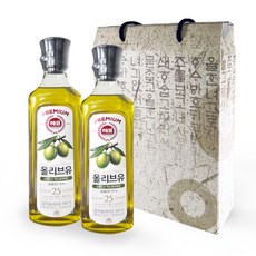 [라온푸드] 사조 해표 올리브유 500ml x2개 추석 설 선물세트 (선물상자포장) 기업 회사 선물포장, 1세트