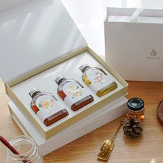 달꿀농장 자연 순수 블렌딩 배도라지 생강 장미 청 허니 선물세트, 1세트, 450g