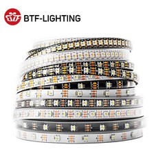 SK6812 RGBW Led 스트립 조명 4 in 1 유사한 WS2812B 1m 4m 5m 30 60 144 LED 개별로 다룰 수 있는 RGBWW IP30 65 67 5V, RGBNW, Black PCB, 5m 30 IP67