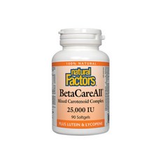 내추럴팩터스 베타케어 올 25000IU 90정 (Natural Factors BetaCareAll), 1개
