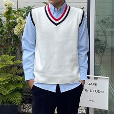 THEMANSHIP V彩色休閒針織背心DLTWT23018