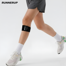 러너업 슬개건 초밀착 무릎보호대, 블랙, 4개