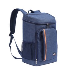 2단 보냉가방 아이스박스 가정용 외출용 캠핑 대용량 보냉가방 아이스백 백팩, 21L, 네이비