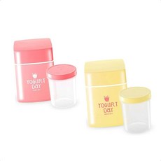 간편요거트 자연발효요거트 메이커 1000ml 캠핑 제조기 유산균, 요거트 메이커 옐로우