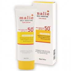 마리에 마일드 모이스처 썬크림 80ml [SPF50+ PA+++] 판촉물 사은품 답례품 단체선물, 80g, 1