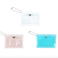 투명 교통카드지갑 PVC 미니 이어폰 파우치