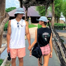 [비치팜]와이키키 커플 래쉬가드 나시 루즈핏 남여공용 비치웨어