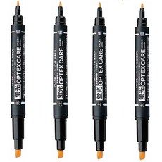 제브라 옵텍스 케어 형광펜 WKCR1 + 사은품(모닝 3색), 4개, 오렌지(OR)