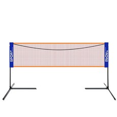 휴대용 조립식 세트 실내 1m 배드민턴 랙 + 네트, 6.1m 복식 표준 배드민턴 랙+네트, 1개