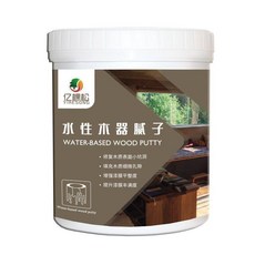 億棵鬆 水性木蠟油 透明清漆 木器漆 戶外木用 防腐木漆 實木傢俱翻新漆 黑胡桃 半透明 木器養護 1kg 約刷10平米一遍, 1個, 白色膩子 200g修補填坑 ,0.5kg 約刷5平米一遍