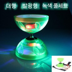 콩쥬 콩주 중국전통놀이 다문화체험 중국요요 나뭇잎 소형 블루막대백팩10m, 3축, R. 대형 축광 그린+폴+네트 가방+10m