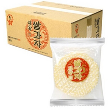 제왕 쌀과자 원형 바삭한맛, 1kg, 1개
