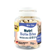 GimCat Nutri Biotin Bites 機能營養乳酪錠, 1個, 機能營養乳酪錠 70g, 70g, 護膚亮毛