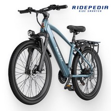 탈것백과 MTB 전기 자전거 PAS 26인치 시마노변속기 출퇴근 자토바이 전동 바이크, G63블랙(배터리분리), 하이텐강