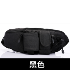 馬拉松跑步水壺腰包 男女適用戶外騎行運動腰包, 黑色