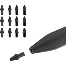 12개의 마커 펜 팁 제거 도구가 있는 놀라운 종이 정밀한 필기 및 스케치를 위한 내구성 스타일러스 교체용 펜촉, 12Pcs