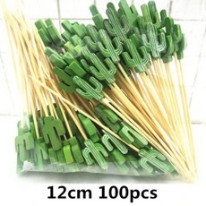 하트 꽃 모양 대나무 꼬치 뷔페 컵케이크 과일 디저트 스틱 칵테일 웨딩용, 1개