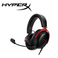 HyperX Cloud III 有線電競耳機, 紅色, 727A9AA