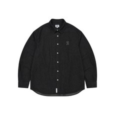 브랜드정품 와키윌리 WACKY WILLY 데님 워싱 긴팔셔츠 블랙 344290