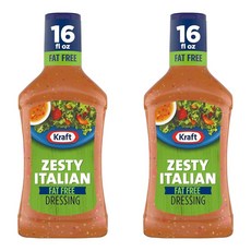 미국직구 Kraft 크래프트 제스티 이탈리안 드레싱 팻프리 473ml 2팩