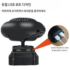 미니 온풍기 - 리튬배터리 호환 휴대용 캠핑 열풍기 소형 난방기, Derwei 배터리 미포함, 단일 모델
