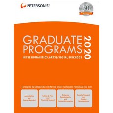 Graduate Programs in the Humanities Arts & Social Sciences 2020 Hardcover, Peterson's