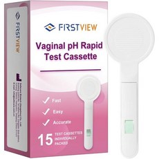 질 pH 테스트 스트립 여성 건강 세균성 질염 트리코모나스 여성용 균형 키트10개, 15 Count (Pack of 1)