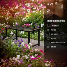 一體成型黑鐵網板置物架 尺寸60x30x40公分, 消光黑, 1件