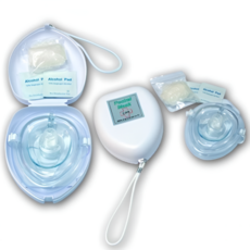 CPR마스크 심폐소생마스크 휴대용 포켓마스크 인공호흡 탑메딕, 1개