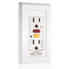 【大林電子】士林電機 埋入式漏電保護插座（接地型附蓋板） NV-BWT2S, 1個