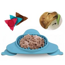 머스코 반려동물 식기 리킹매트 FWO3I 강아지 고양이 2개, 브라운